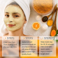 Masque facial à l&#39;argile et à la vitamine C anti-acné naturel éclaircissant pour la peau